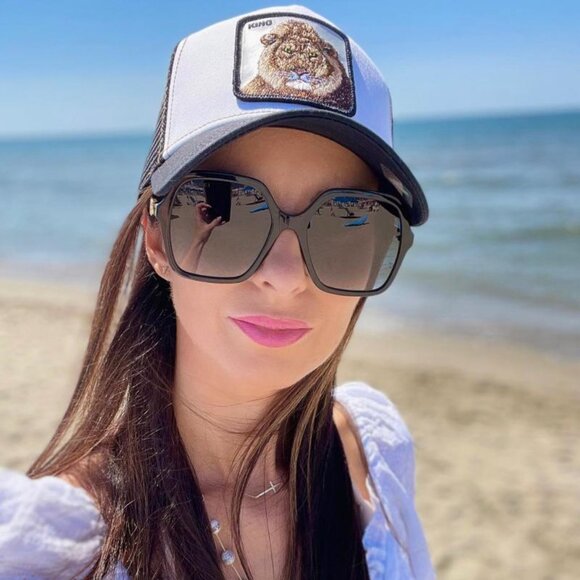 Gucci GG1072S 001 Square Sunglasses - Black\\Grey Gradient main image 8